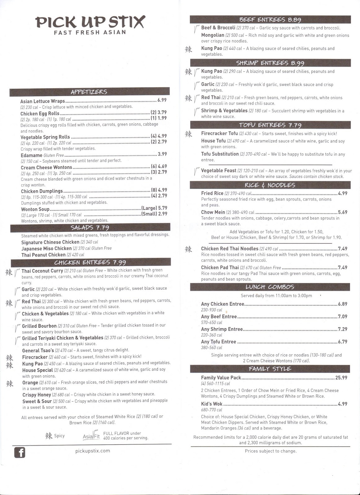 Most Popular Pick Up Stix Dish Ratings & Reviews Menu for Pick Up Stix with prices. Browse the menu items, find a location and get Pick Up Stix delivered to your home or office.